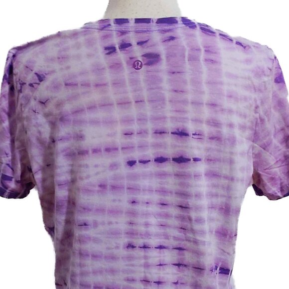 Lululemon Love Crew T-Shirt Shibori Square Lavender Dew Wisteria - Picture 9 of 9